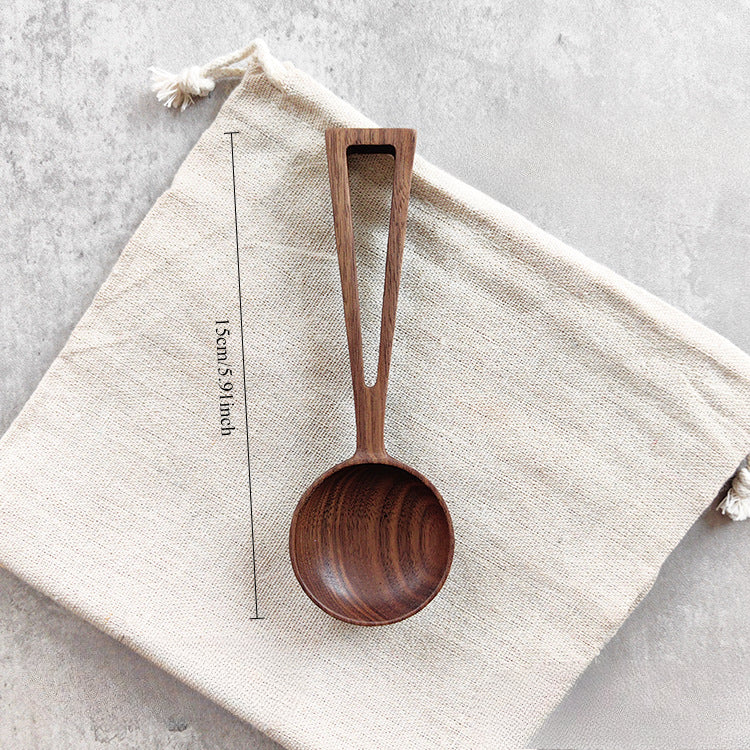 Gohobi Handmade Walnut Coffee Bean Measuring Spoon 008