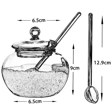 Gohobi 玻璃儲存罐（附湯匙）