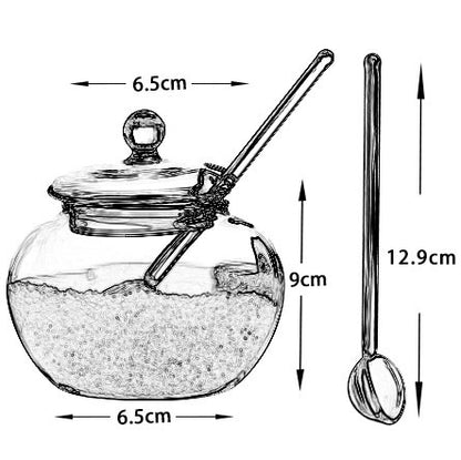 Gohobi 玻璃儲存罐（附湯匙）