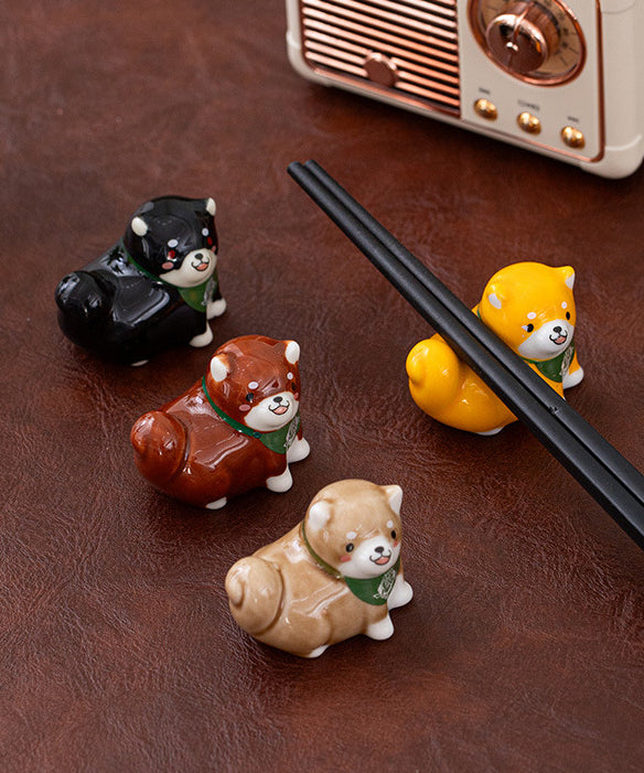 Gohobi Colourful Shiba Inu Dog Chopstick Rest