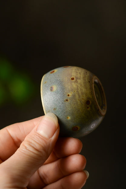 Tasse à thé à la banane verte faite à la main Gohobi (30 ml)