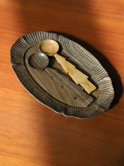 Gohobi Handmade Wooden Tree Shape Spoon 004