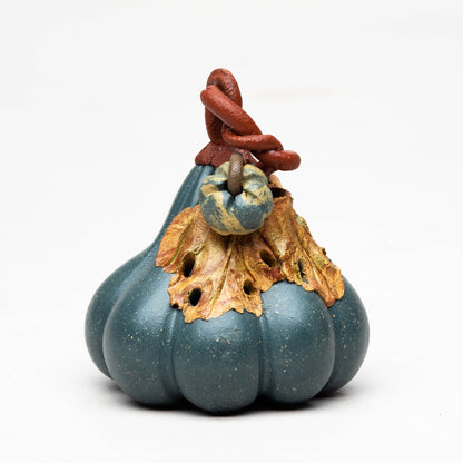 Gohobi Handmade Ceramic YiXing Clay Colourful Pumpkin Ornament Tea pet