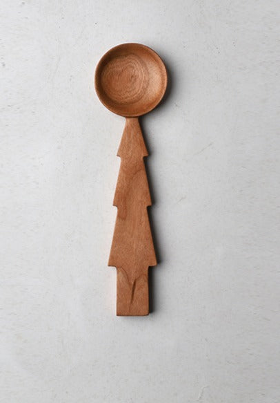 Gohobi Handmade Wooden Tree Shape Spoon 004