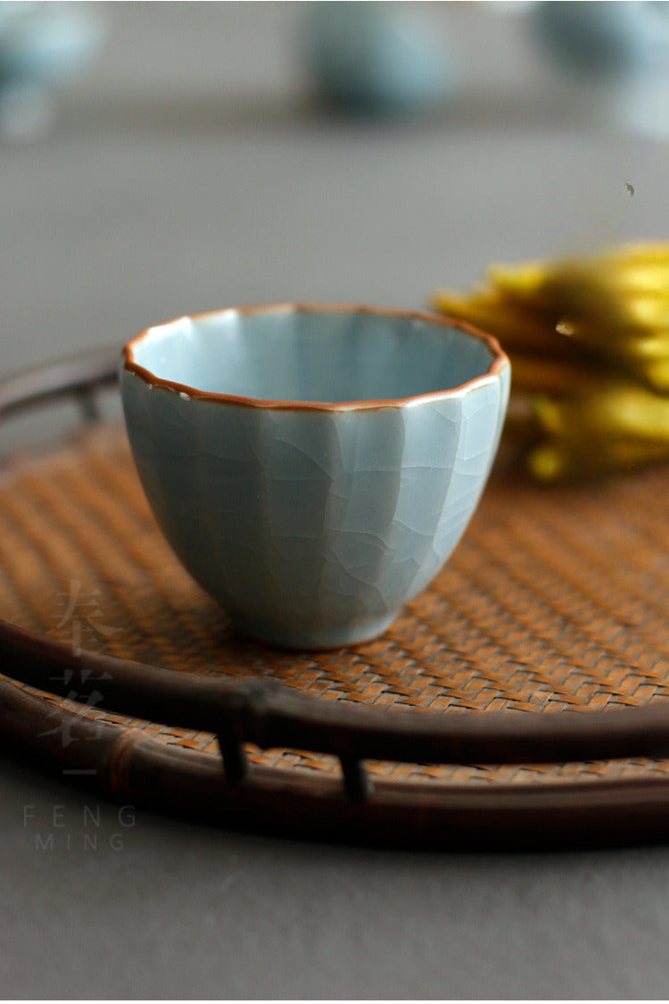 Gohobi Handmade Sky Blue Ceramic Tea Cup