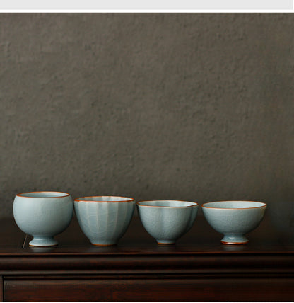 Gohobi Handmade Sky Blue Ceramic Tea Cup