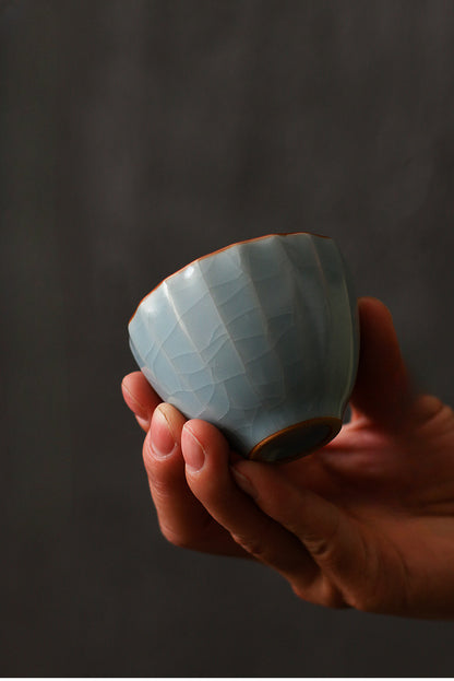 Gohobi Handmade Sky Blue Ceramic Tea Cup