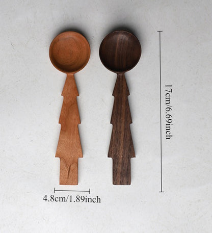 Gohobi Handmade Wooden Tree Shape Spoon 004