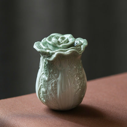 Gohobi Ceramic Cabbage Tea Container