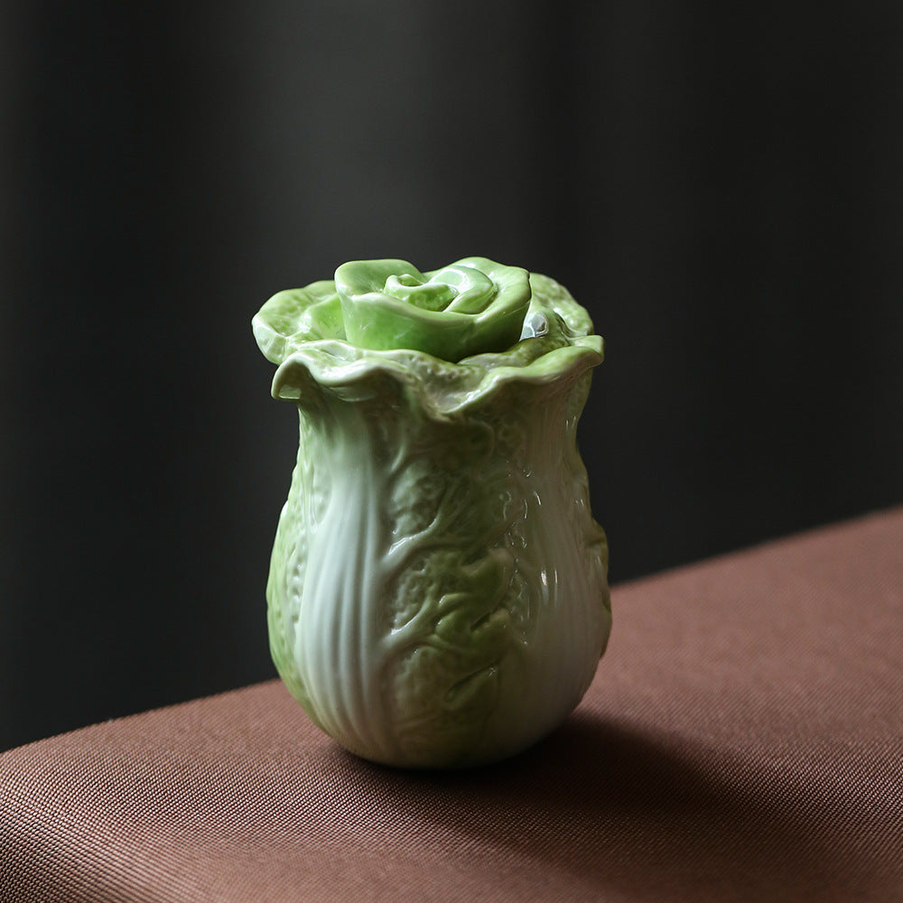 Gohobi Ceramic Cabbage Tea Container