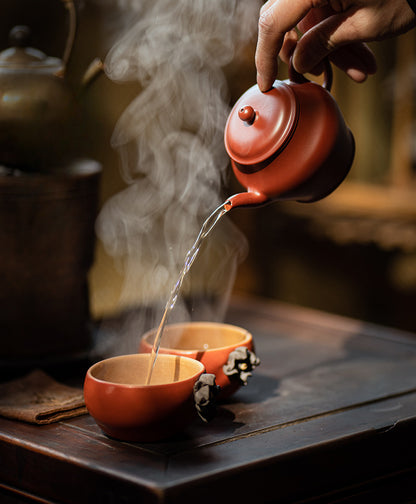 Gohobi Handmade Ceramic Persimmon Tea Cup