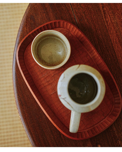 Tasse à café Gohobi peinte à la main avec motif floral bleu et blanc et couvercle