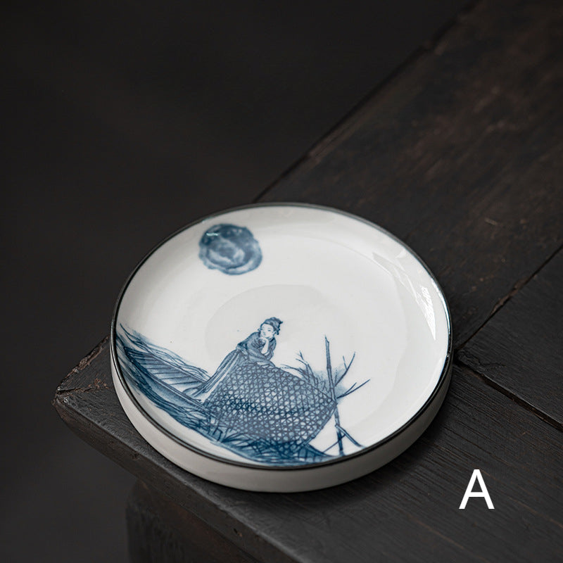 Gohobi Blue and White Ceramic Coaster