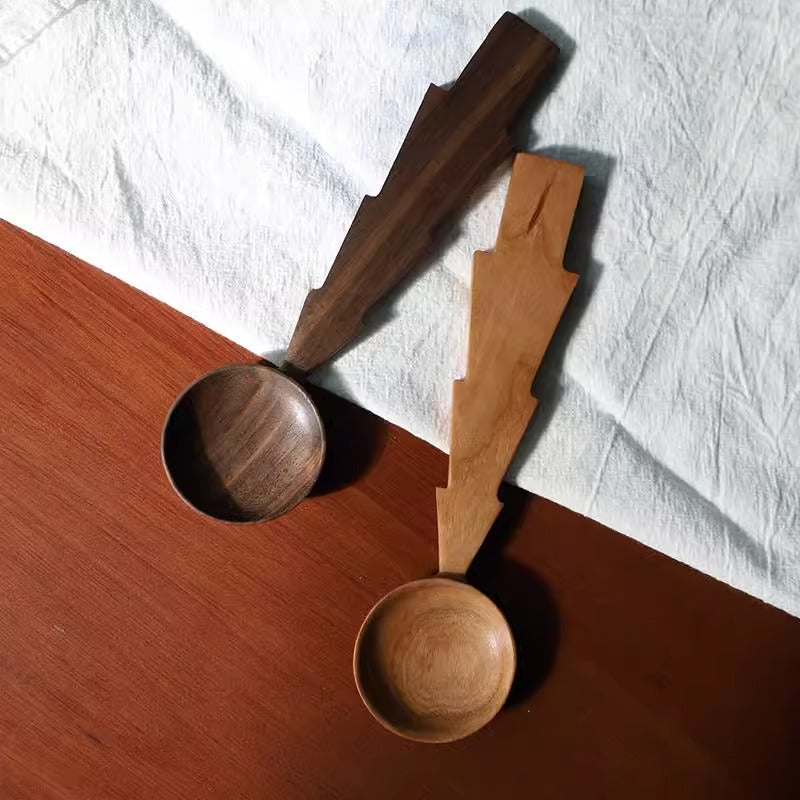 Gohobi Handmade Wooden Tree Shape Spoon 004