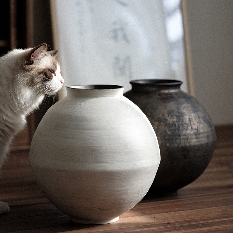 Grand vase fait main de style japonais Wabi Sabi Gohobi 005