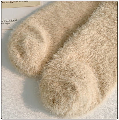 Gohobi Hello Smiling Mink Fleece Socks