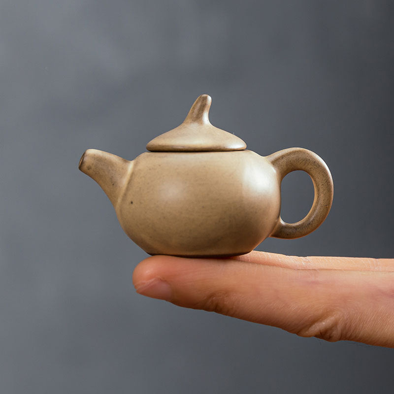 Gohobi Handmade Ceramic YiXing Clay Mini Teapot Ornament Tea pet