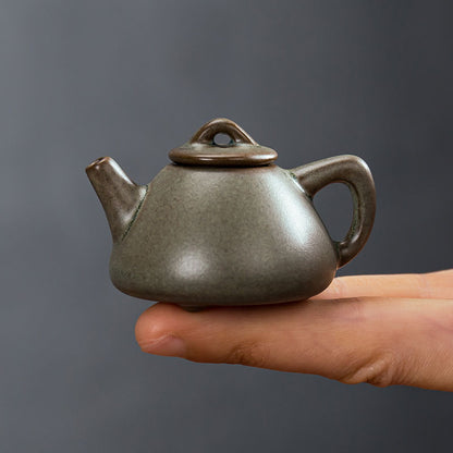 Gohobi Handmade Ceramic YiXing Clay Mini Teapot Ornament Tea pet