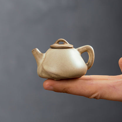 Gohobi Handmade Ceramic YiXing Clay Mini Teapot Ornament Tea pet