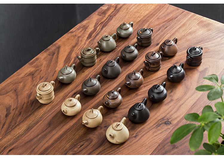 Gohobi Handmade Ceramic YiXing Clay Mini Teapot Ornament Tea pet