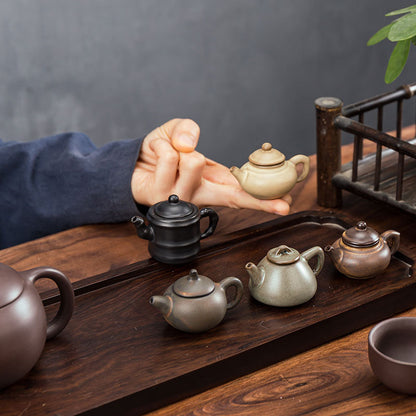 Gohobi Handmade Ceramic YiXing Clay Mini Teapot Ornament Tea pet