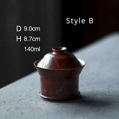 Gohobi Handmade Red Gaiwan