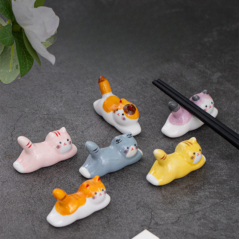 Gohobi Colourful Cat Chopstick Rest