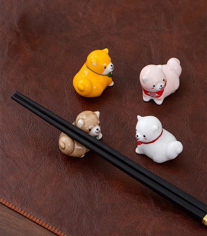 Gohobi Colourful Shiba Inu Dog Chopstick Rest