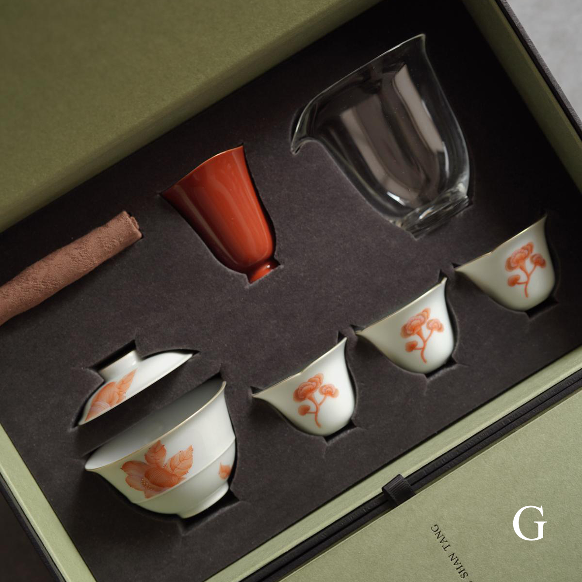 [賦山敘 x Gohobi] Jingdezhen Hand-Painted Kung Fu Tea Set Gift Box Set Limited