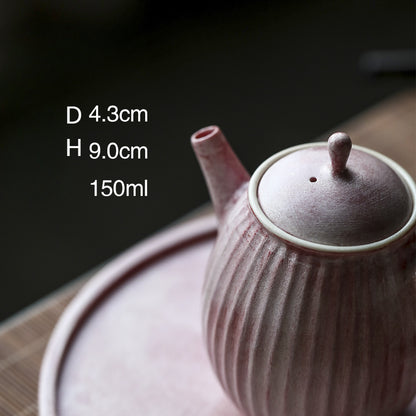 Gohobi Handmade Pink Paint Teapot