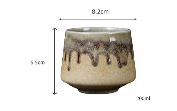 復古陶瓷大師杯粗陶功夫茶杯下午茶個人杯子日式茶杯跨境大茶杯