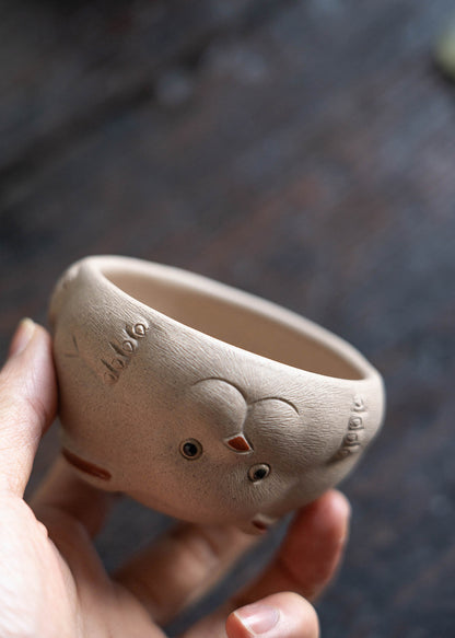 Gohobi Handmade Ceramic Rabbit Shape Tea Cup