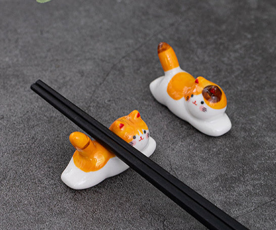 Gohobi Colourful Cat Chopstick Rest