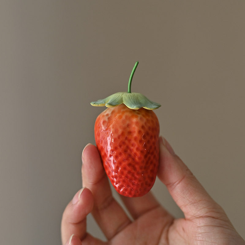 Décoration de fruits Gohobi faite à la main en forme de fraise, de cerise et de tomate