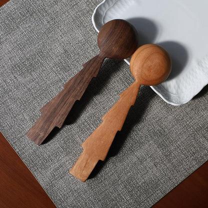 Gohobi Handmade Wooden Tree Shape Spoon 004