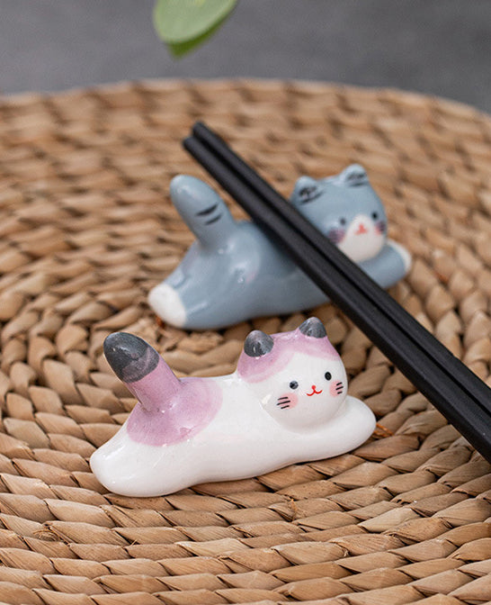 Gohobi Colourful Cat Chopstick Rest