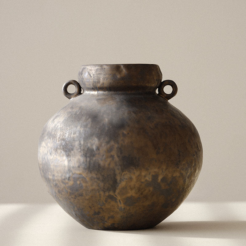 Grand vase fait main de style japonais Wabi Sabi Gohobi 007