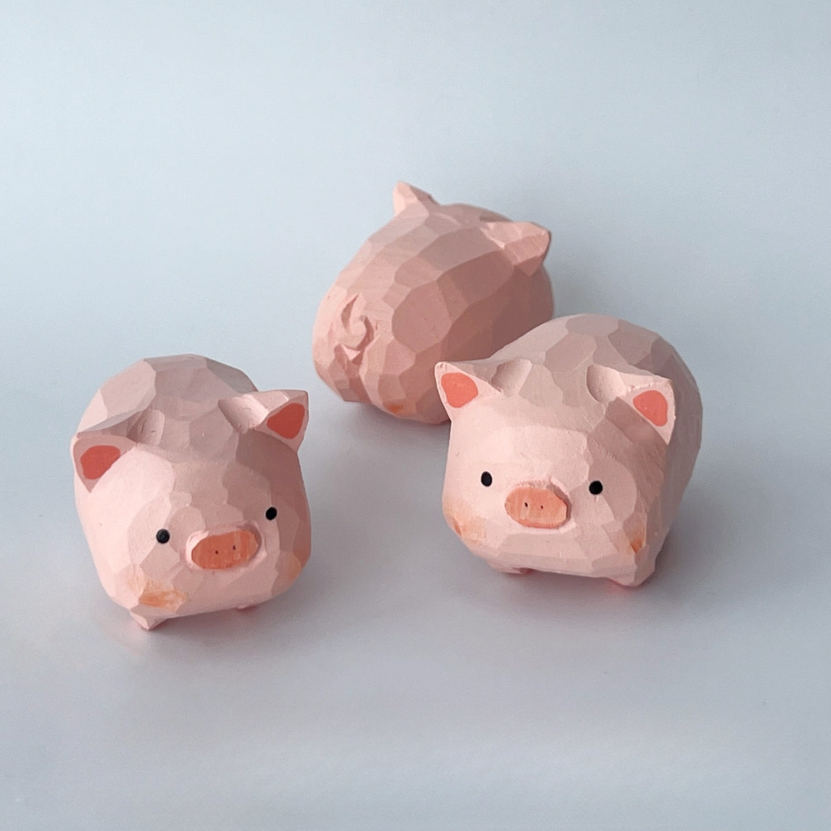 Gohobi Handcrafted Wooden Pig Ornament