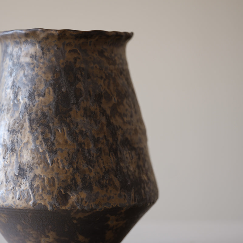 Grand vase fait main de style japonais Wabi Sabi Gohobi 003