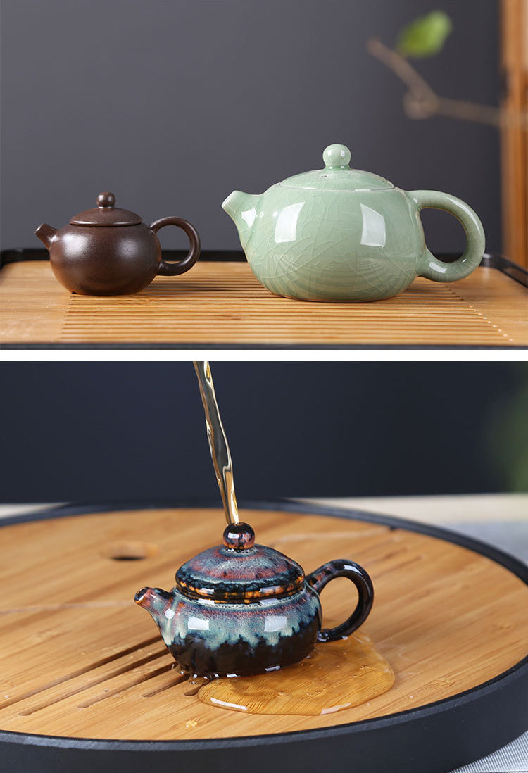 Gohobi Handmade Ceramic YiXing Clay Mini Teapot Ornament Tea pet