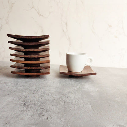 Gohobi Walnut Square Shape Coasters