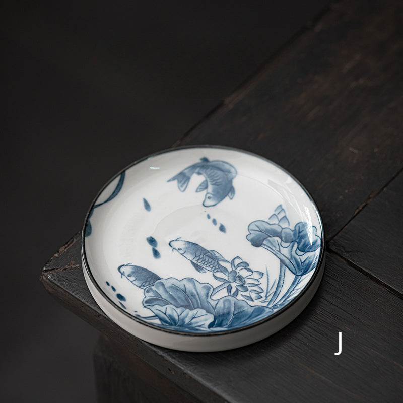 Gohobi Blue and White Ceramic Coaster