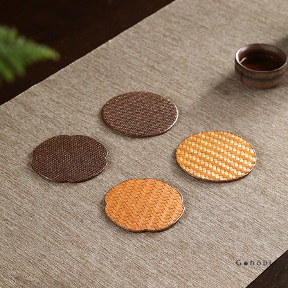 Gohobi Bamboo & Wisteria Woven Coasters