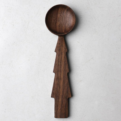 Gohobi Handmade Wooden Tree Shape Spoon 004