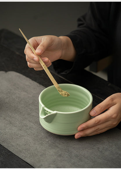 Ensemble de bols à matcha en céramique colorée Gohobi