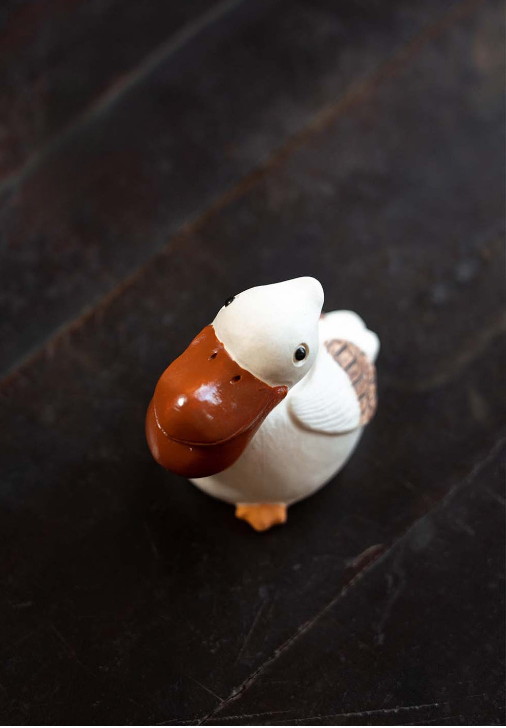 Gohobi Handmade Ceramic YiXing Clay Pelican Ornament Tea pet