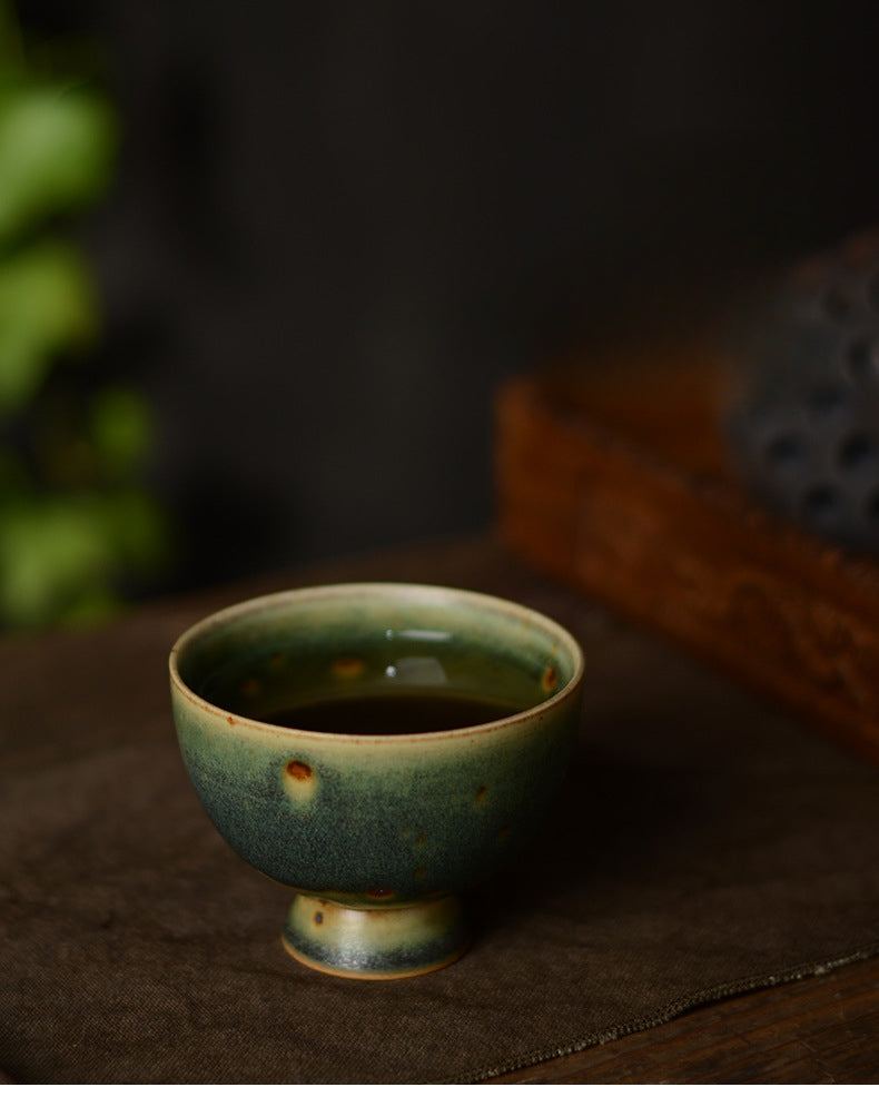 Gohobi Handmade Green Banana Tea Cup (High stand 100ml version)