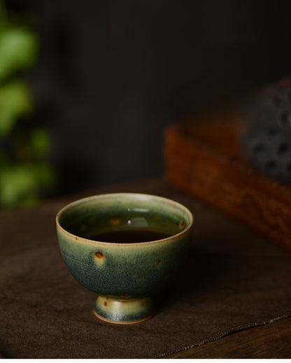 Gohobi Handmade Green Banana Tea Cup (High stand 100ml version)