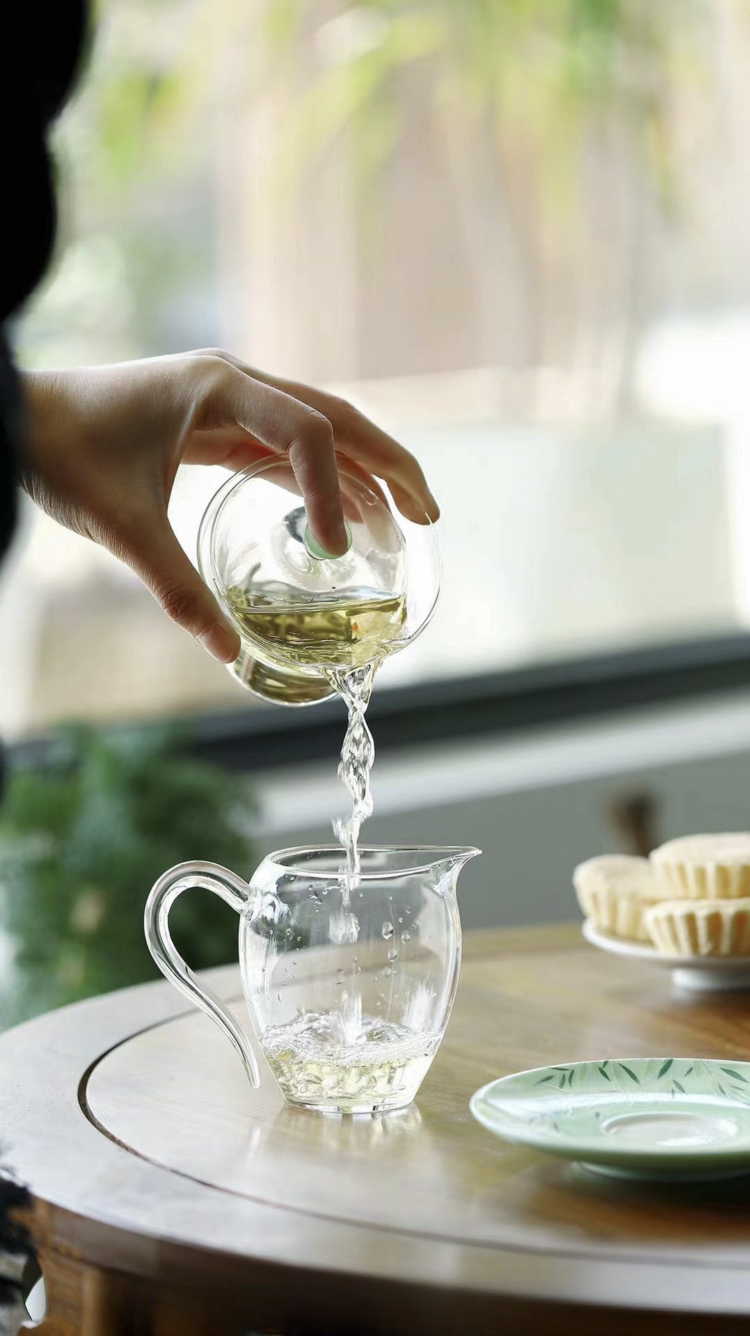 Gohobi Handmade Green Glass Tea Gaiwan