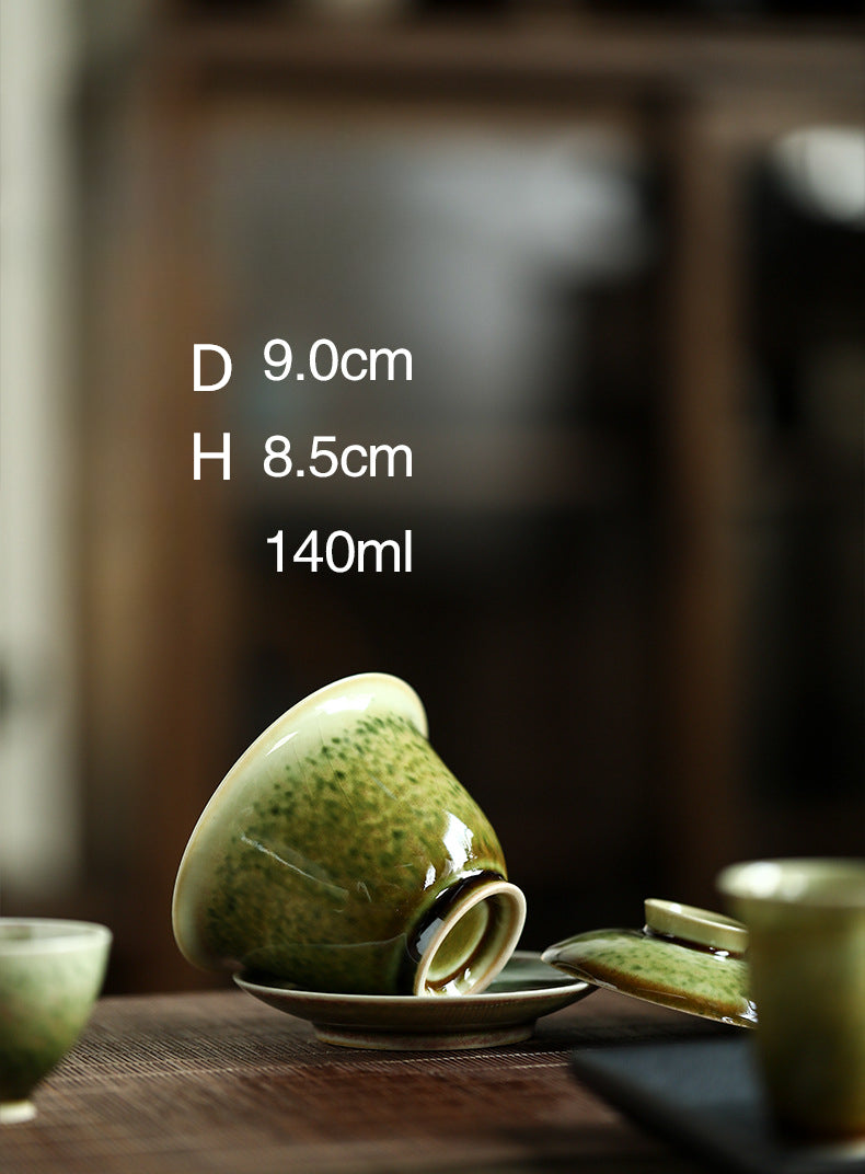 Gohobi Handmade Ceramic Soda Green Gaiwan